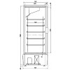 Холодильный шкаф Ариада R700 MSW (двойное остекление)