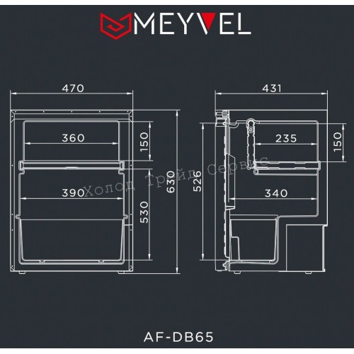 Автохолодильник Meyvel AF-DB65
