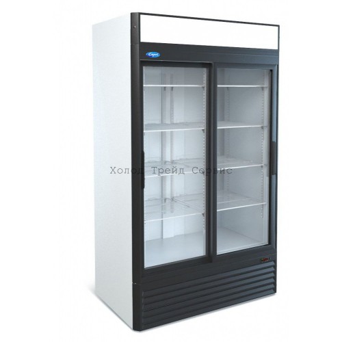 Универсальный холодильный шкаф Марихолодмаш  Капри 1,12УСК купе (стеклянные двери)