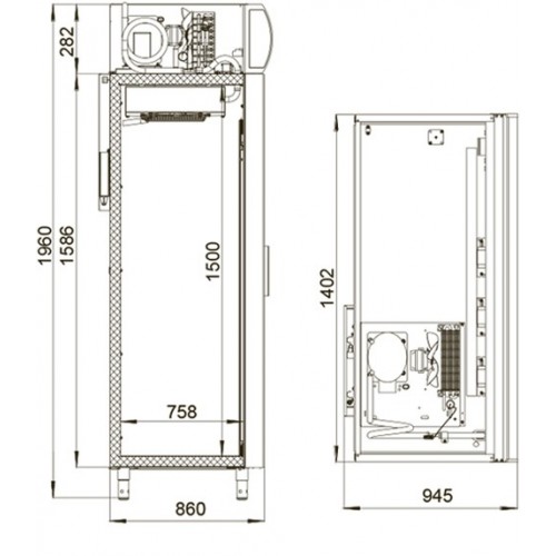 Холодильный шкаф Polair DM-114Sd-S (купе)