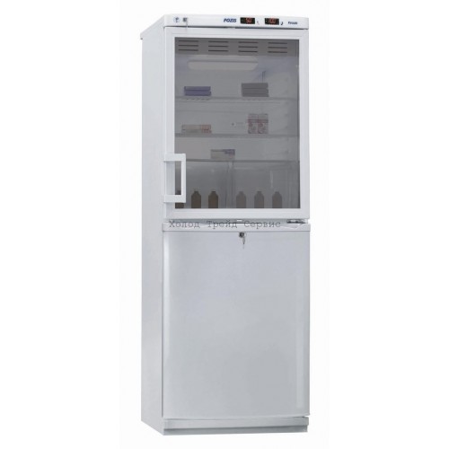 Холодильник фармацевтический двухкамерный Pozis ХФД-280 (тонированное стекло)