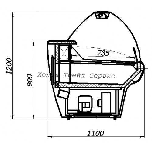 Универсальная холодильная витрина Carboma G110 VV 2,5-1 (ВХСр-2,5 G110) динамика