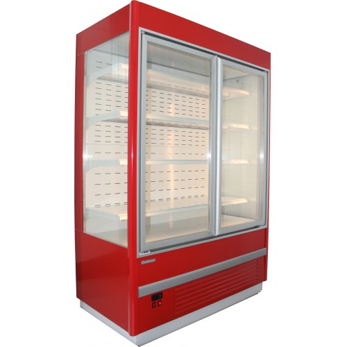 Горка холодильная Carboma FC 20-07 VV 0,7-3 X7 9005 (распашные двери структурный стеклопакет)